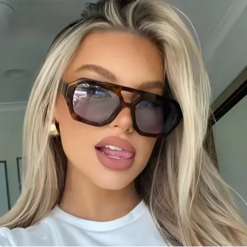 Polygon Vintage Square Sunglasses