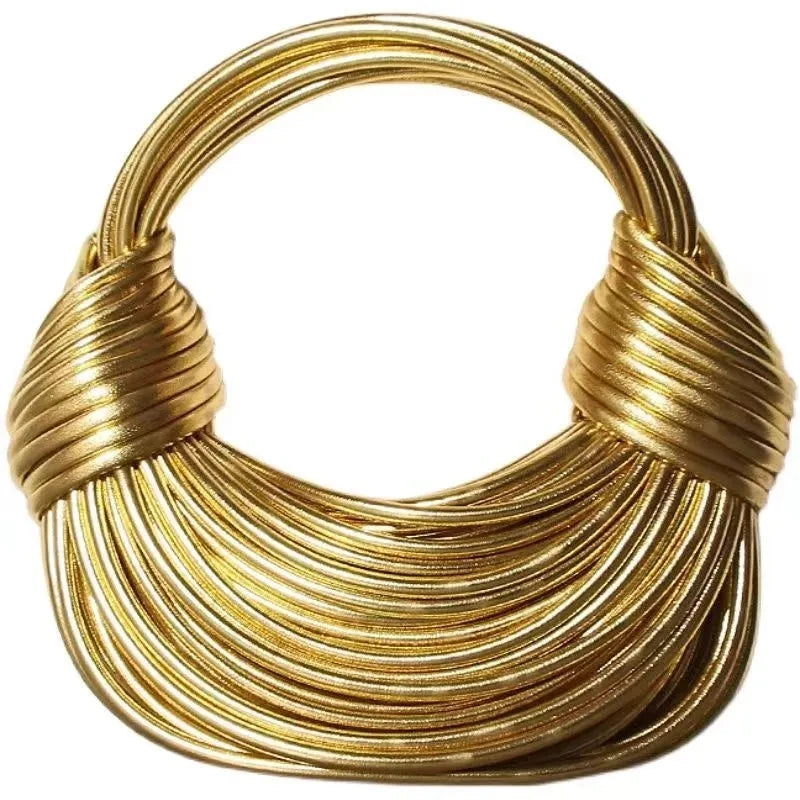Gold Luxury Handwoven Bag