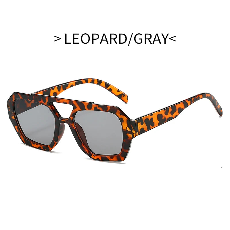 Polygon Vintage Square Sunglasses