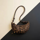 Retro high-end leopard print handbag